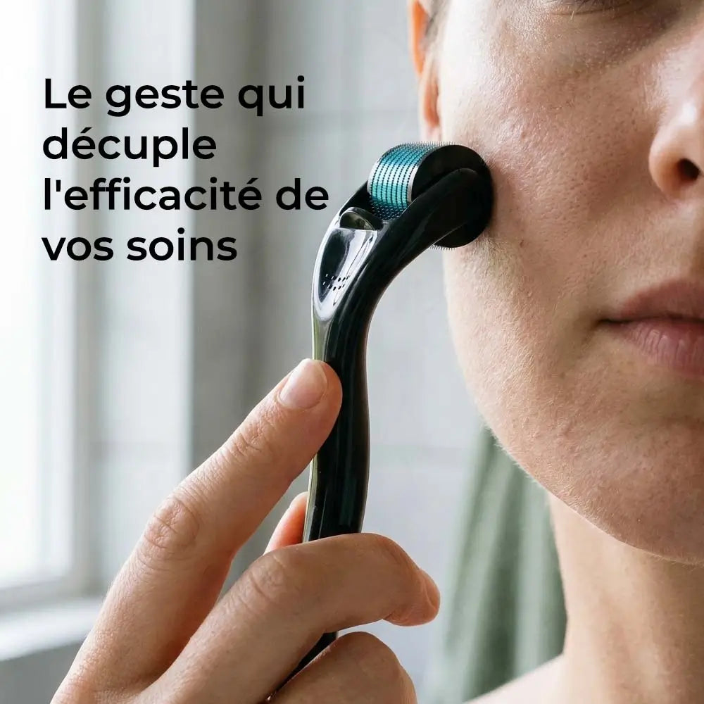 Dermaroller Visage – Micro-Aiguilles &amp; Absorption des Soins