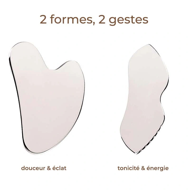 Gua Sha Acier Inoxydable
