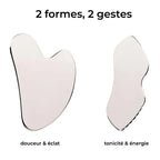 différents gua sha en acier