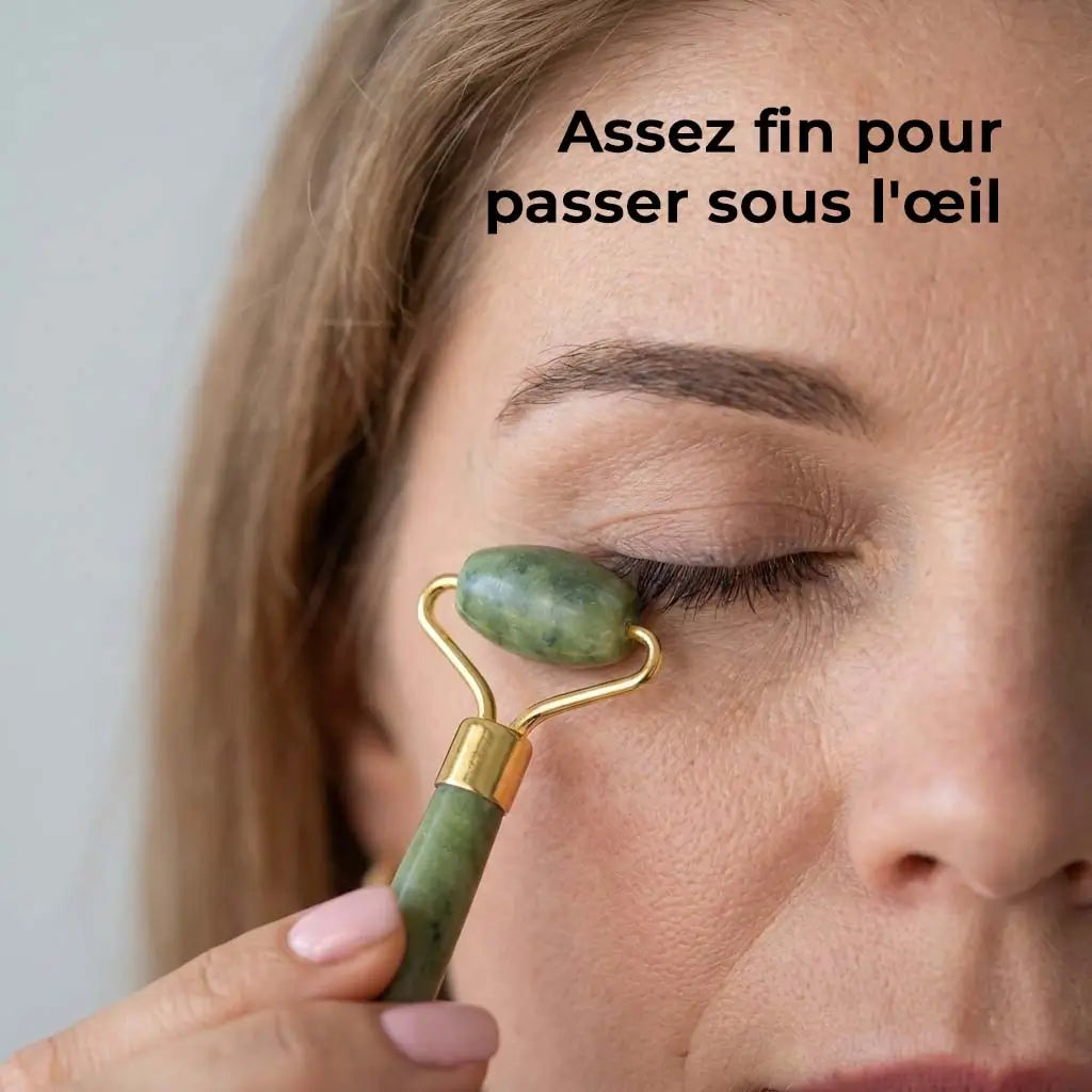 Jade Roller + Gua Sha - Fraîcheur & Anti-Poches