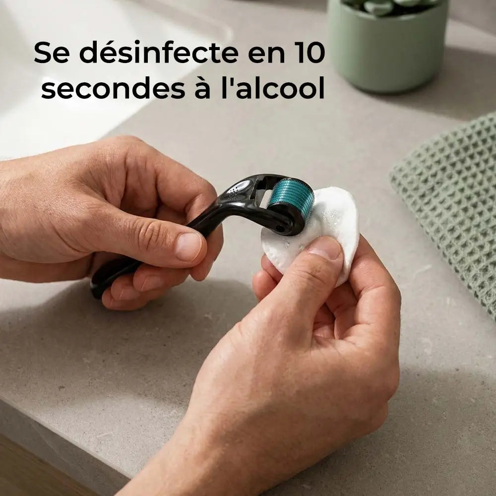 Dermaroller Visage – Micro-Aiguilles &amp; Absorption des Soins