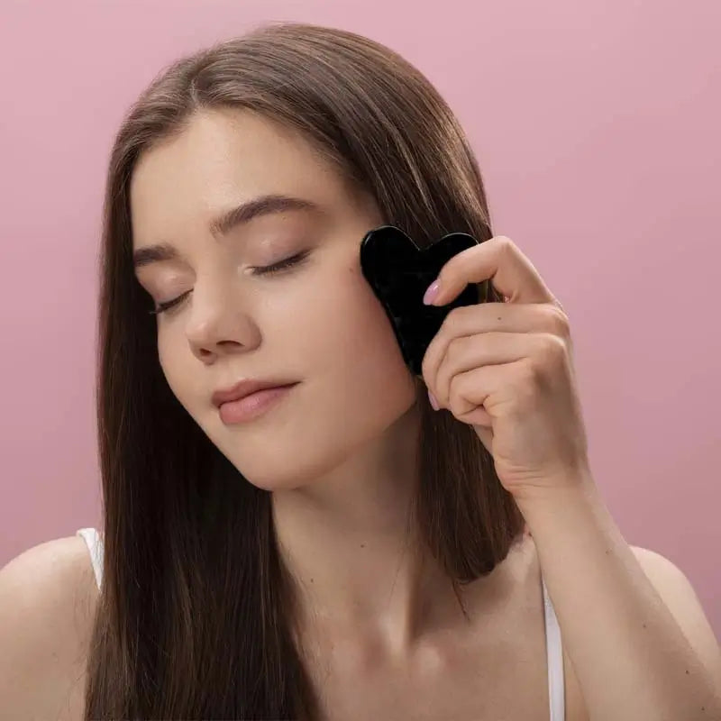 Gua Sha Obsidienne Noire - Fermeté & Contours Redessinés