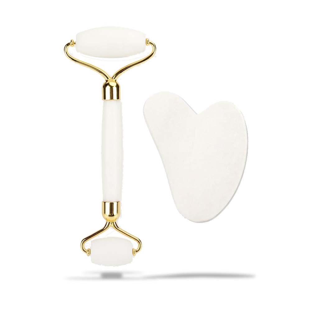 Rouleau pierre de jade blanc