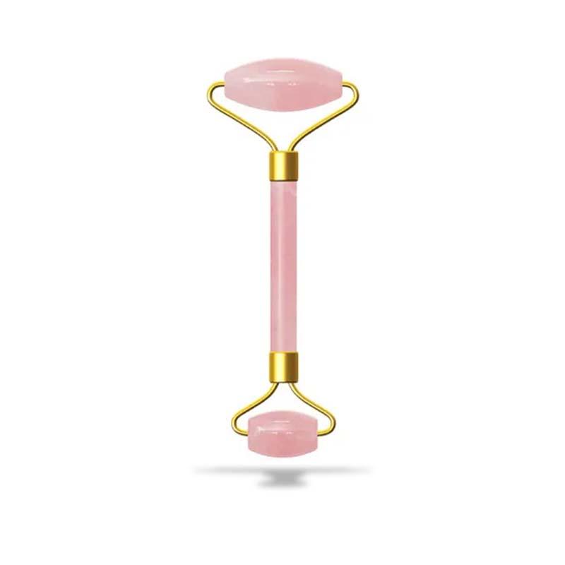 rouleau visage en quartz rose