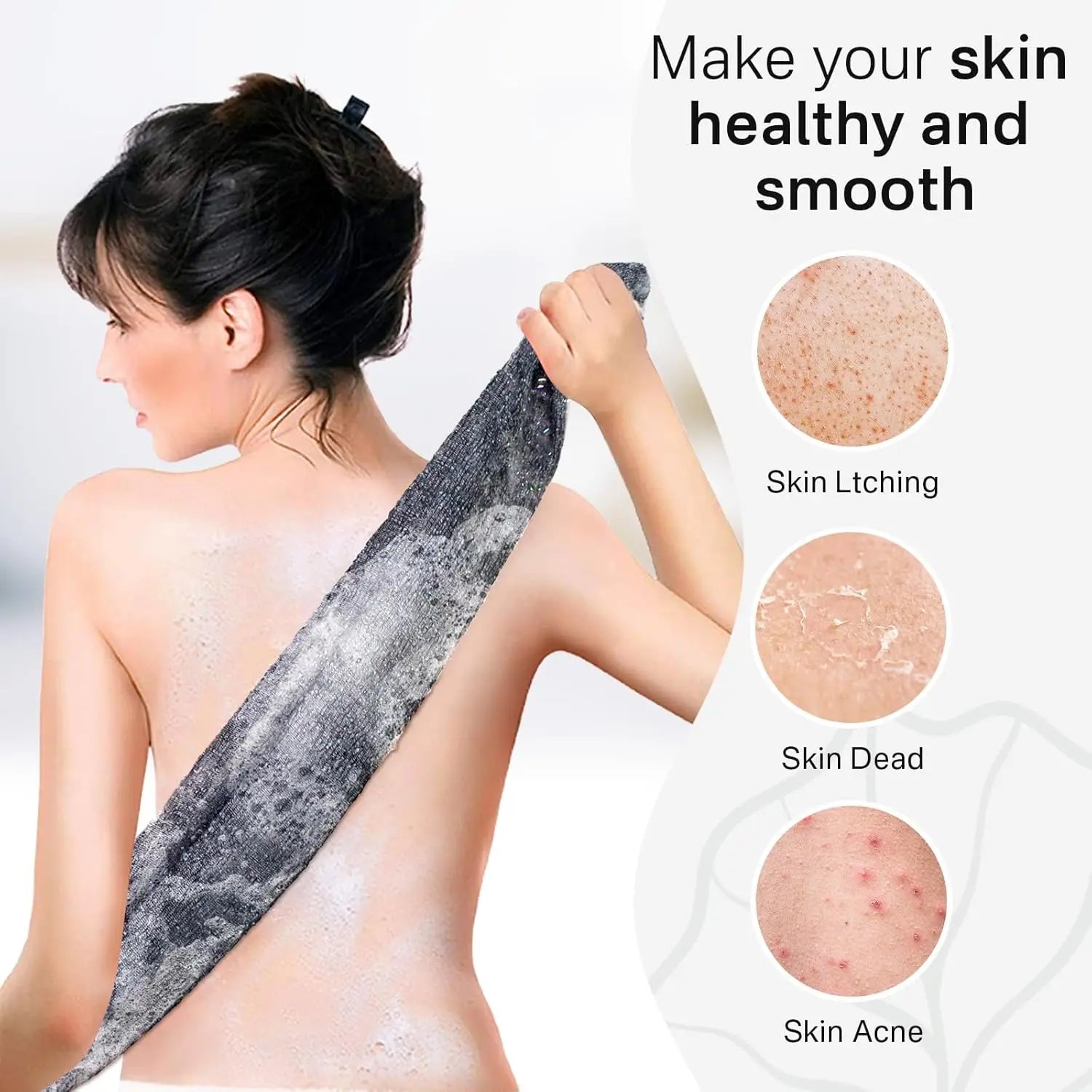 Serviette Exfoliante 100 cm — Dos & Peau Nette