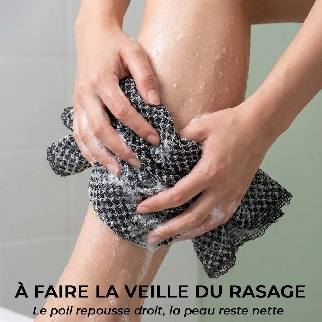 Serviette Exfoliante Corps — Peau Nette & Douce