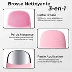 Brosse nettoyante sonic 3 en 1