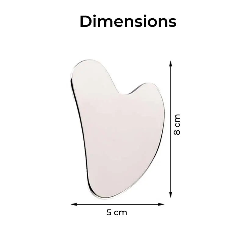 Gua Sha Acier Inoxydable - Fraîcheur Immédiate & Fermeté