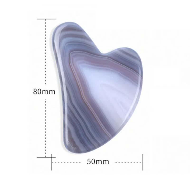 Dimensions gua sha en agate