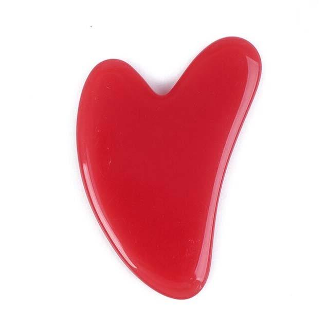 gua sha résine rouge