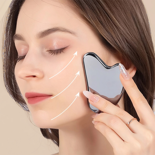 Gua Sha Acier Inoxydable - Fraîcheur Immédiate & Fermeté