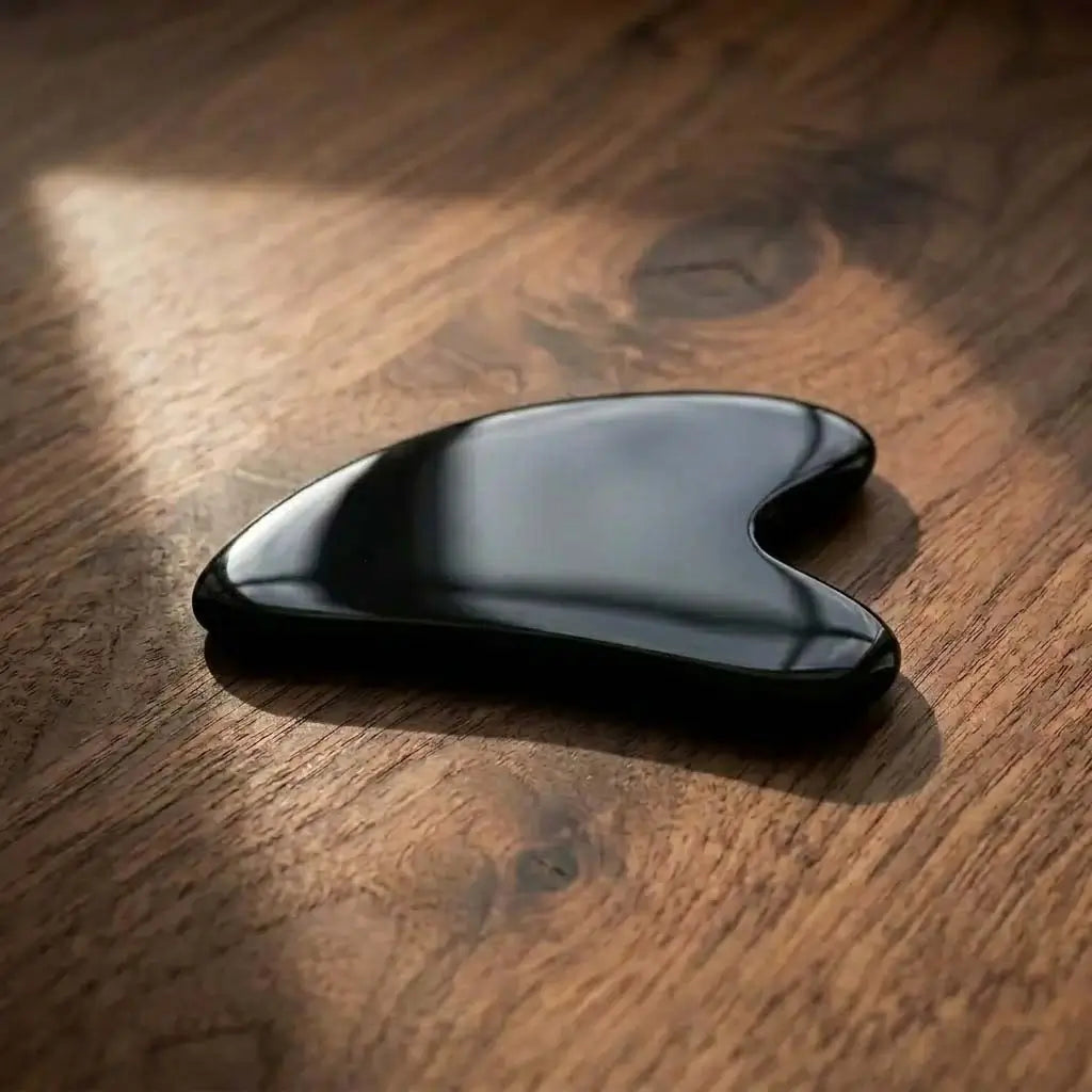Gua Sha Obsidienne Noire - Fermeté & Contours Redessinés