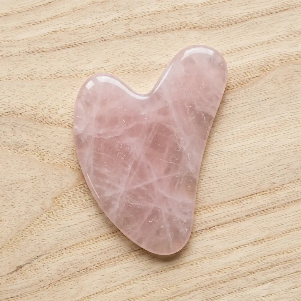 Gua Sha Quartz Rose - Apaisant & Anti-Rides