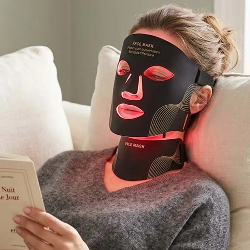 LumaGlow™ - Masque LED Visage & Cou 7 Couleurs