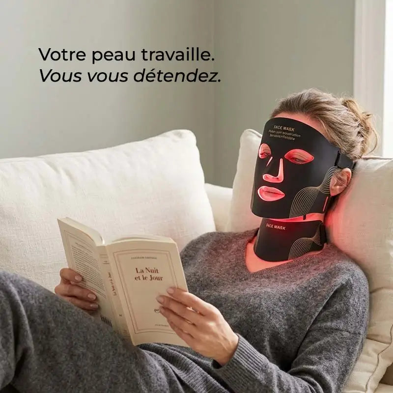 LumaGlow™ - Masque LED Visage & Cou 7 Couleurs