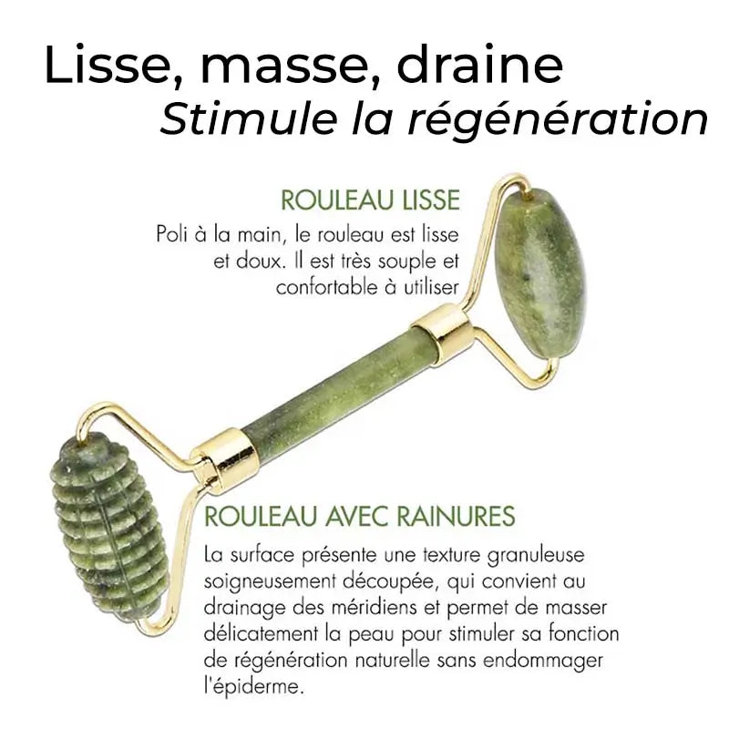 Rouleau de jade anti-âge