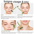 Rouleau de jade pour le visage et le cou