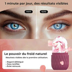 Avant/Après utilisation du rouleau de glace