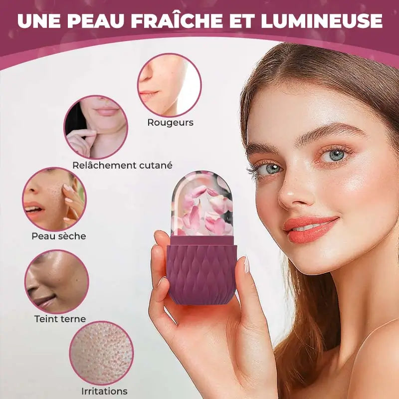 Rouleau de glace visage
