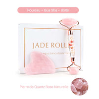 Thumbnail for box quartz rose rouleau et gua sha