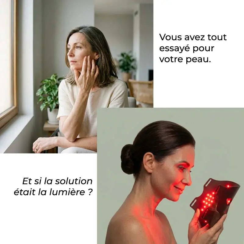 LumaGlow™ - Masque LED Visage & Cou 7 Couleurs
